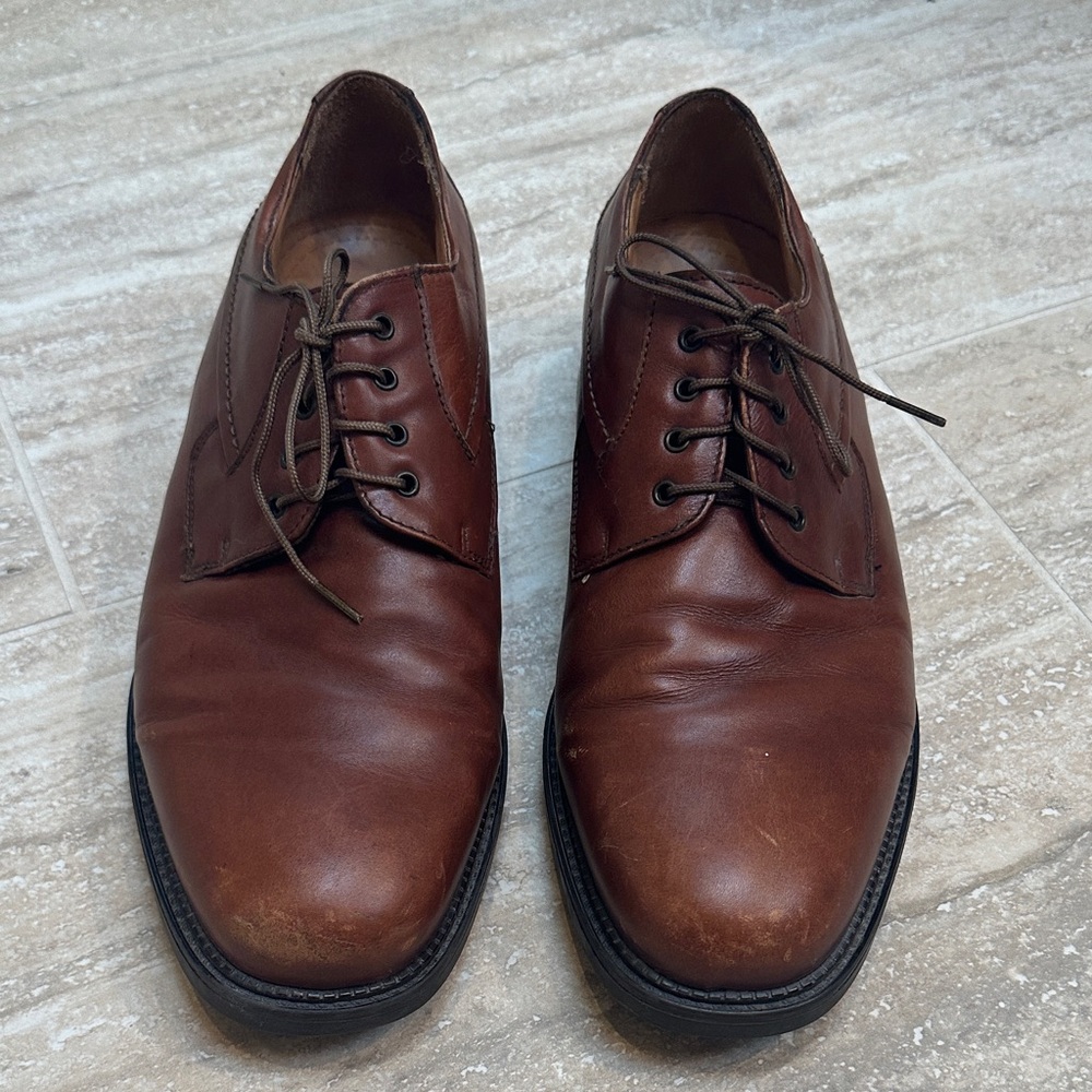 Bostonian Rich Brown Leather Oxfords size 10 1/2